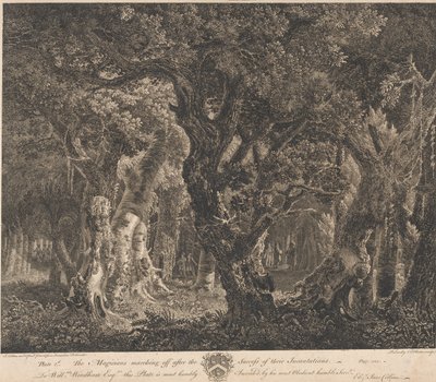 The Magicians Marching off After the Success of their Incantations by Edward Rooker